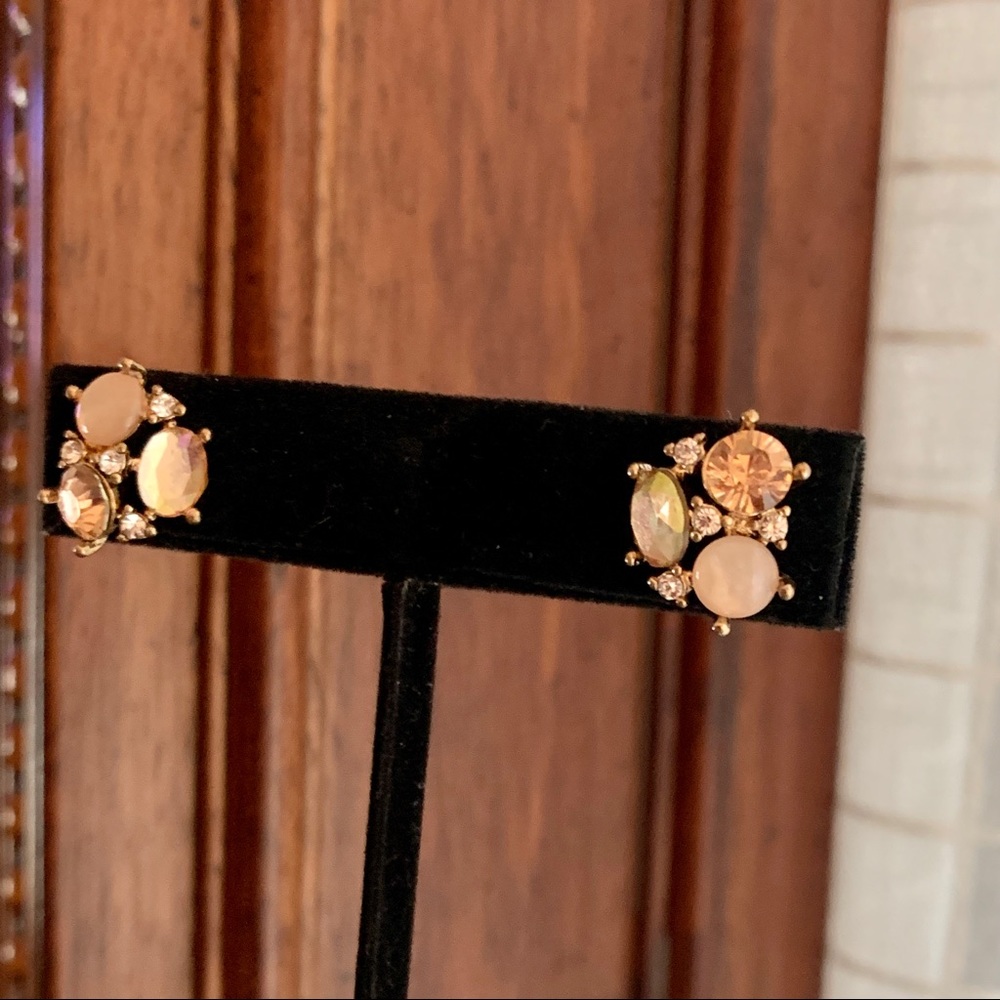 Peach Pink post earrings